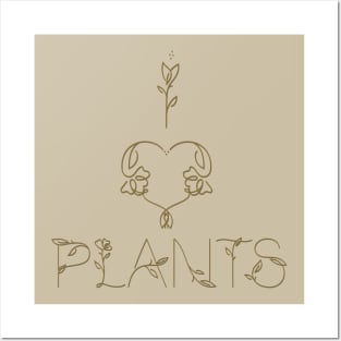 I Love Plants Posters and Art